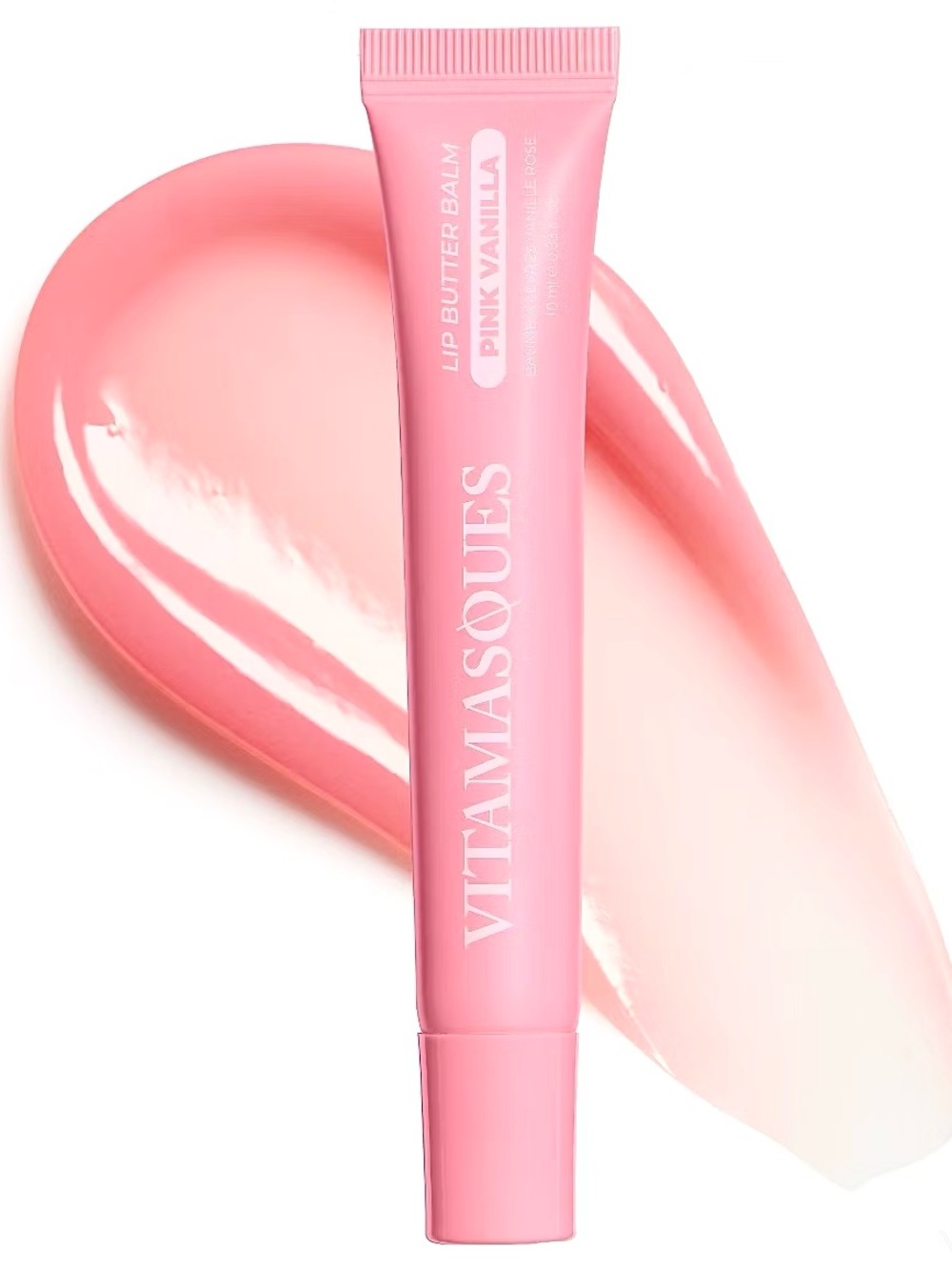 Vitamasques Plump & Repair Tinted Lip Butter Balm in Pink Vanilla. 10 mL / 0.33.